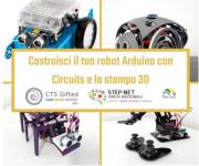COSTRUISCI IL TUO ROBOT ARDUINO CON CIRCUITS E STAMPA 3D